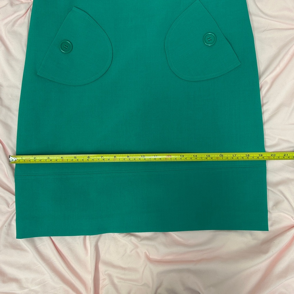 Elegant Teal Short Sleeve Dress - Picture 6 of 8